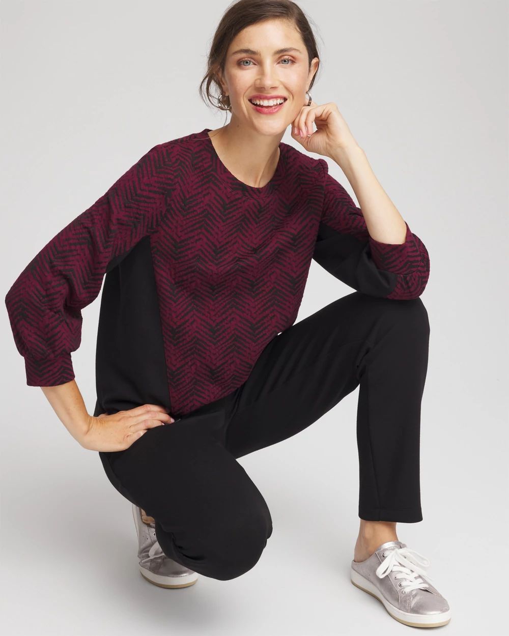 Zenergy® Jacquard Bungee Top | Chico's